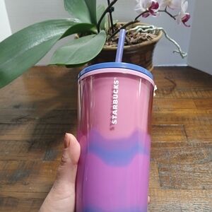 Starbucks Pink and Purple Tumbler